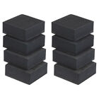 8Pcs 2" x 2" x 0.8" EVA Anti-Vibration Pads, Black