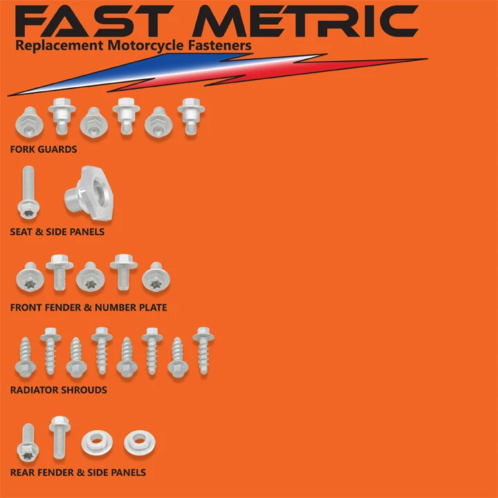 Kits de pernos de plástico y carrocería KTM 85 SX 2003-2012 - CADA sujetador necesita - GARANTIZADO Foto 1 de 1