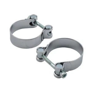 Abrazadera para Desagües De 44MM Terminales Escape cafe racer vintage Custom - Imagen 1 de 1