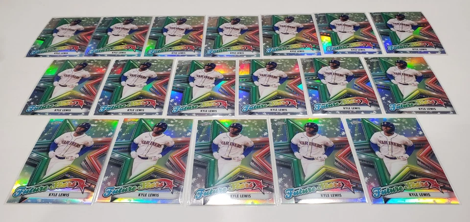 (18) KYLE LEWIS Lot 2021 Topps Chrome Future Stars Refractor Insert FS3 MARINERS - Image 1 of 1