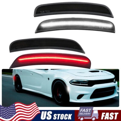 Luces LED de señalización de parachoques laterales para Dodge Charger R T Scat Pack SXT GT SRT 2015-22 Foto 1 de 4