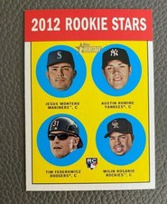 2012 Topps Heritage Baseball #324 Jesus Montero/Romine/Federowicz/Rosario RC