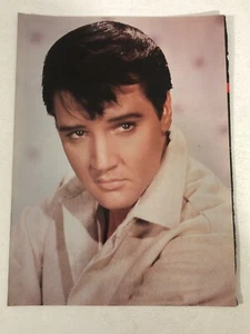 Elvis Presley Magazine Pinup Vintage Ephemera Elvis In White - Picture 1 of 2