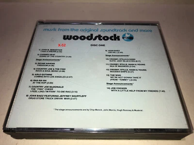 Woodstock CD soundtrack Jimi Hendrix CSNY Who Santana Joan Baez Butterfield Blue Foto 1 de 4