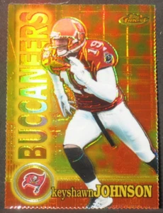 Keyshawn Johnson 2000 Topps Finest Gold Refractor Parallel #47 (154/300) Tampa - Imagen 1 de 2