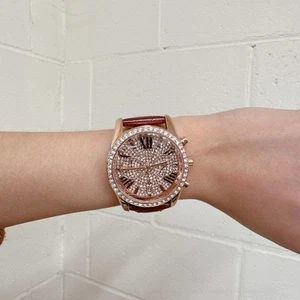 Michael Kors MK2971 Lexington Pave Rose Gold Tone and Crocodile - Picture 1 of 5