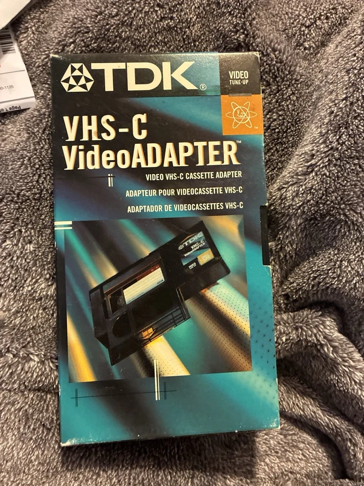 Motorized Black VHS-C to VHS Converter – Sealed Cassette Adapter, Camcorders RCA - Image 1 of 1