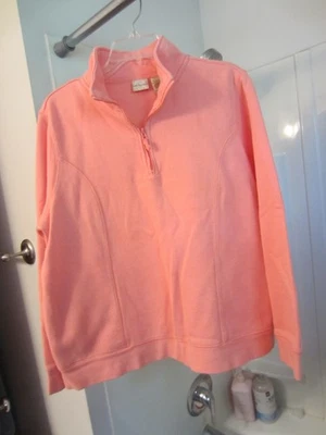 Camisa moletom feminina manga longa Covington tamanho L cor coral QUENTE nova sem etiquetas - Imagem 1 de 4