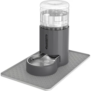 Katzen Wasserspender mit Tischset und Edelstahlnapf, Automatische Schwerkraft... - Bild 1 von 6