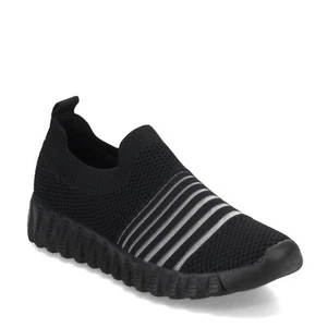 Women's Bernie Mev, Wylie Slip-On Sneaker WYLIE BLACK Black FABRIC - Picture 1 of 7