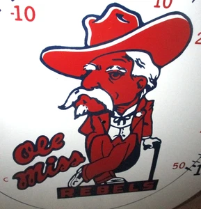 OLE MISS REBEL Thermometer Face Sign SEC COLLEGE Football Basketball MISSISSIPPI - Picture 1 of 8