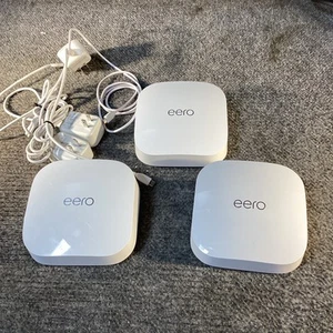 eero Pro 6E S010311 AX5400 Tri-Band Mesh Wi-Fi 6E System (3-pack) - Photo 1/8