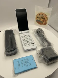 SHARP AQUOS KEITAI WHITE SH-N01 Android Flip Phone Unlocked Open Box - Picture 1 of 15
