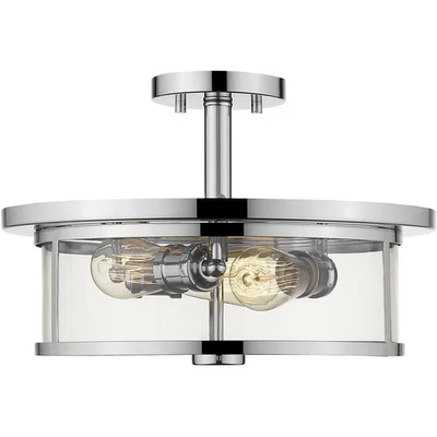 Z-Lite 462SF16-CH Savannah montaje semi-al ras cromado Foto 1 de 4