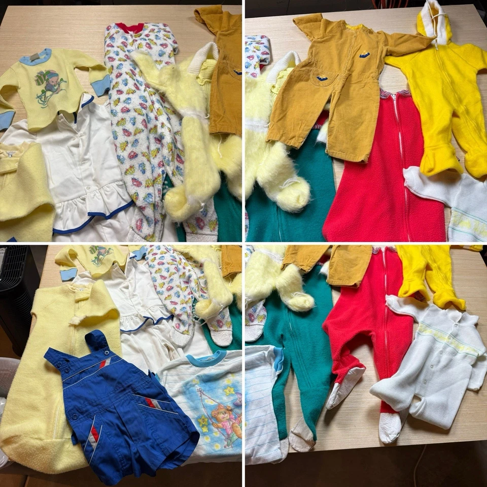 Lote Ropa Bebé Niño Vintage Años 70 80 90 Dormir Camisetas Carters Gerber Foto 1 de 4