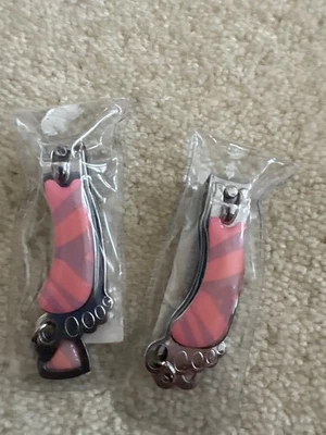 NAIL CLIPPERS Sassy + Chic (2 pcs) Psychedelic Foot Shaped BRAND NEW - Image 1 of 2