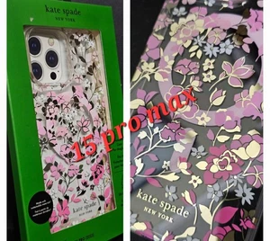 Kate Spade Hartschalen Case mit MagSafe für iPhone 15 Pro Max - Flowerbed Pink - Bild 1 von 4