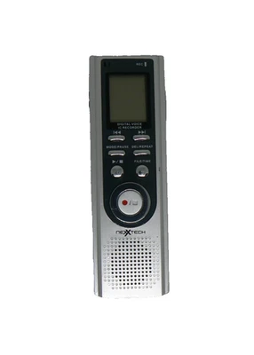 Nexxtech Digital Voice Recorder 1415958 - Silver - Tested & Working - Image 1 of 3