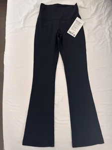 Lululemon Align Ribbed Mini Flare Extra Short Size 4, Black, New With Tags - Picture 1 of 9