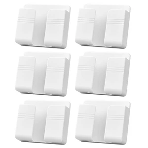 6 Pcs Plastic Bracket for Phone Multifunctional Wall-mounted Holder Tv Remote - Picture 1 of 11