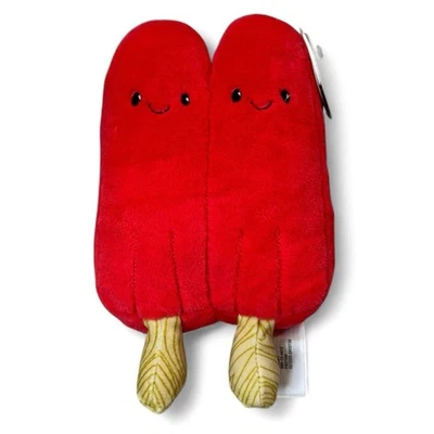 Kids Double Popsicle Treat Toy NWT Red Ages 1+ Soft Plush - Image 1 of 4