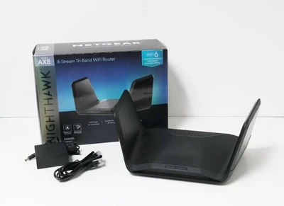 NETGEAR Nighthawk AX6600 Tri-Band Wi-Fi 6 Router - Black (RAX70-100NAS) - Image 1 of 4