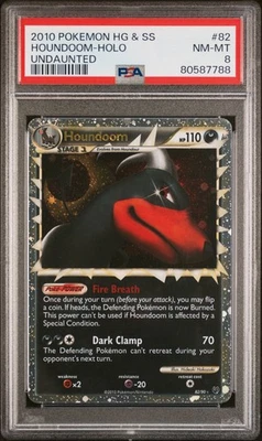 POKEMON UNDAUNTED HOUNDOOM PRIME #82 ULTRA RARE PSA 8 NM #80587788 - Image 1 of 2