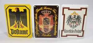 3x EMAILSCHILD "500Jahre Post" Kaiserliches Postamt / Thurn & Taxis Sammlung Set - Bild 1 von 6