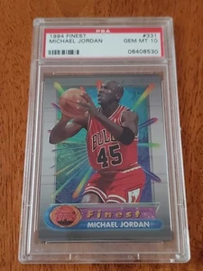 1994 TOPPS FINEST MICHAEL JORDAN  #331 PSA 10 GEM MINT LOW POP - Picture 1 of 4