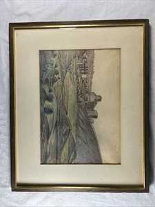 GUZIEWICZ gelisteter Künstler SCRANTON PENNSYLVANIA KOHLEBRECHER PASTELLMALEREI - Bild 1 von 9