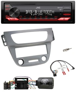 JVC Bluetooth USB DAB Lenkrad Autoradio für Renault Megane III 2009-2012 grau - Bild 1 von 9