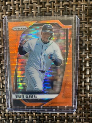 Béisbol Panini Prizm 2025 - Miguel Cabrera #233 Orange Pulsar Prizm/399 Foto 1 de 4