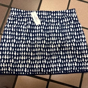 Vineyard Vines Womens Golf Skort Printed 16  Blue/ White Polyester NWT MSRP $108 - Picture 1 of 6