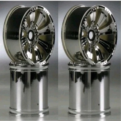 Axial AX8009 40 Series 8-Spoke Oversize Wheel Chrome 14mm (4) - Image 1 of 3
