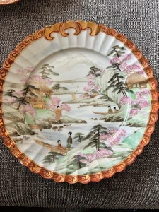 Vintage Japanese Decretive Plate - 21.5cm - Bild 1 von 3