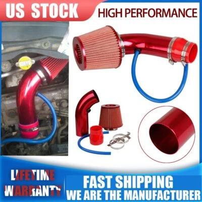 Kit de abrazadera de filtro de admisión de aire frío tubo sistema de manguera de flujo de energía de 3"" accesorios coche Foto 1 de 4