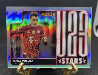2021-22 Topps Merlin Chrome Jamal Musiala U23 Stars Refractor Insert SP - Image 1 of 2