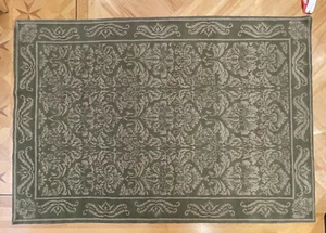 NWT Concepts International Brocade Celadon 6’ x 9’ Rug Wool & Silk Hand Knotted - Picture 1 of 6