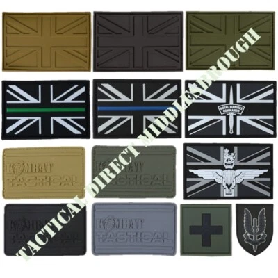 TAKTISCHER MORALAUFNÄHER PVC-ABZEICHEN UK ARMEE UNION JACK MEDIC PARA POLIZEI AMBULANZ