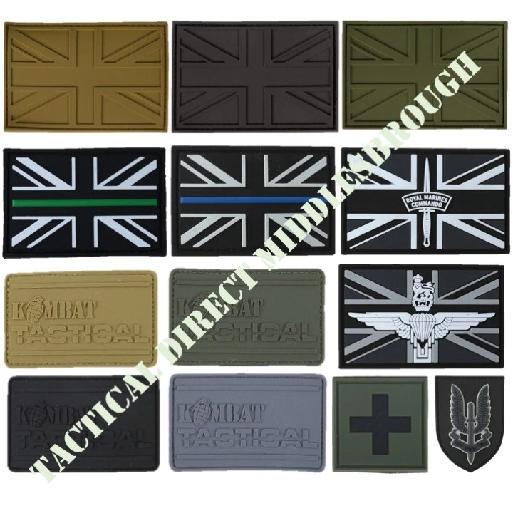 Tactical Morale Patch PVC BADGE ARMY UNION JACK MEDIC Para Marines SAS POLICE - Image 1 of 1