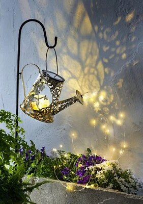 Solar-Gartenstecker Gießkanne "Fairy" LED Garten Deko Licht Effekt-Beleuchtung - Bild 1 von 4