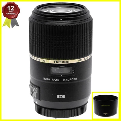 Tamron AF 90mm. f2,8 Di VC Macro 1:1. Obiettivo FX per fotocamere Canon EOS EF. - Immagine 1 di 4