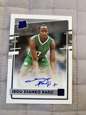 Ibou Dianko Badji 2021-22 Donruss Rated Rookie Autograph #RR-IBD Auto Blue /75 - Image 1 of 2