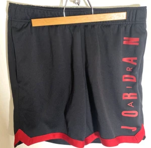 Jordan Jumpman Graphic Knit Drawstring Basketball Short Men S Black Red Official - Picture 1 of 3