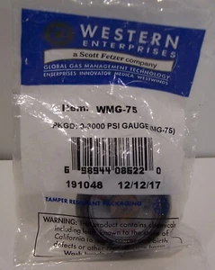 Western Enterprises 0-3,000 PSI Gauge WMG-75 - Picture 1 of 4