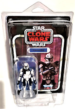 STAR WARS THE CLONE WARS 4  VC182 VINTAGE CAPTAIN REX MOSC IN PROTECH CASE