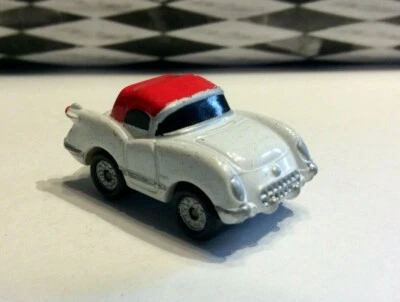 Micro Machines 55 Chevy Corvette cupé blanco con techo rojo US Classics 1987 Galoob - Foto 1 de 4