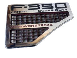 2008 - 2010 Ford F350 Super Duty Fender Red Vent Emblem 2023025A OEM - Picture 1 of 8