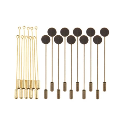 20 Piece 7.1cm Long Needle Plug Lapel Stick Hat Scarf Brooch Boutonniere Pin - Image 1 of 4