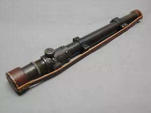 U.S. WW2 SPRINGFIELD M73B1 RIFLE SCOPE LEATHER COVER -REPRODUCTION - Picture 1 of 11